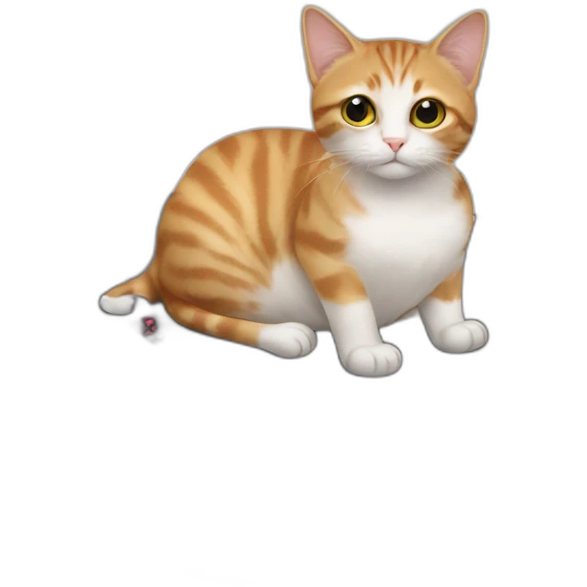 Cat on a roomba emoji