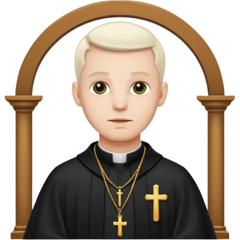 The priest presiding over the wedding emoji