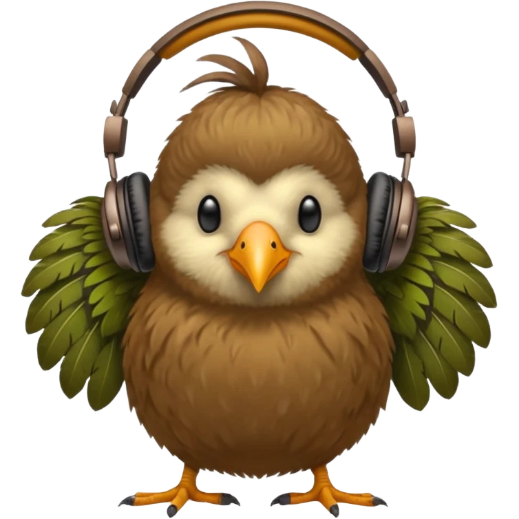 kiwi bird ai agent with headphone emoji
