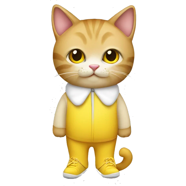cat wearing banana shoes emoji