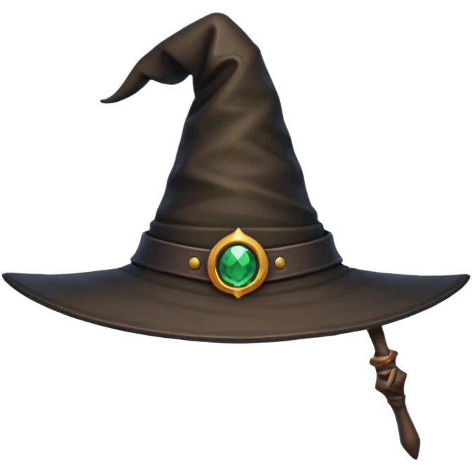 Chapéu de bruxa emoji
