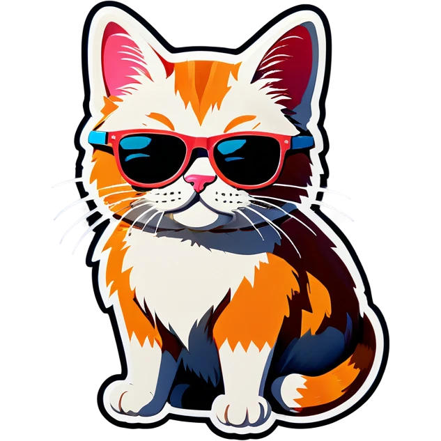 Cat with sunglasses emoji