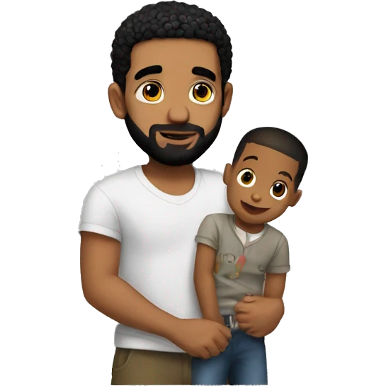 Drake with a kid emoji