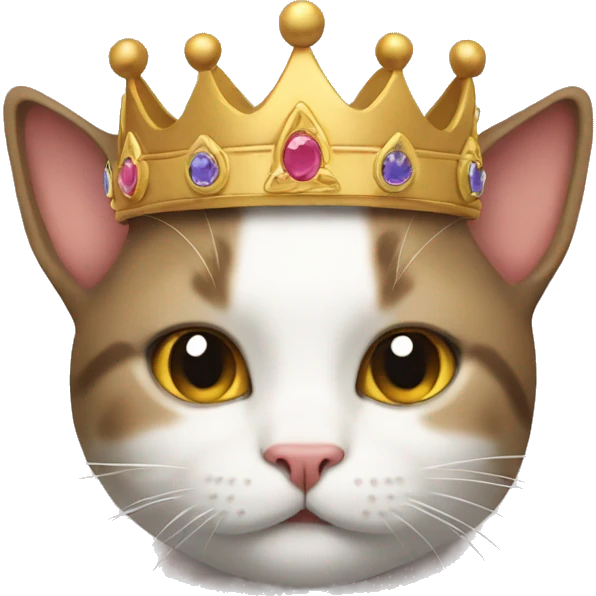 CAT with crown emoji