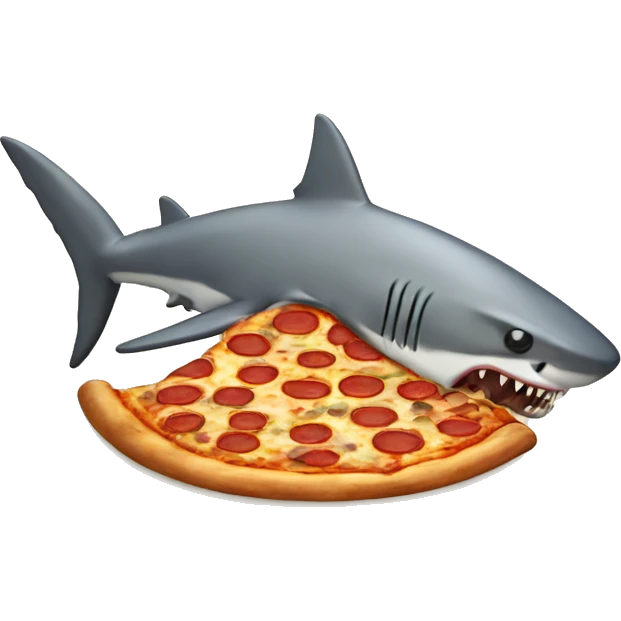 Pizza shark emoji