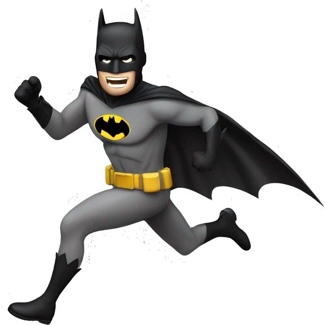 Batman running emoji