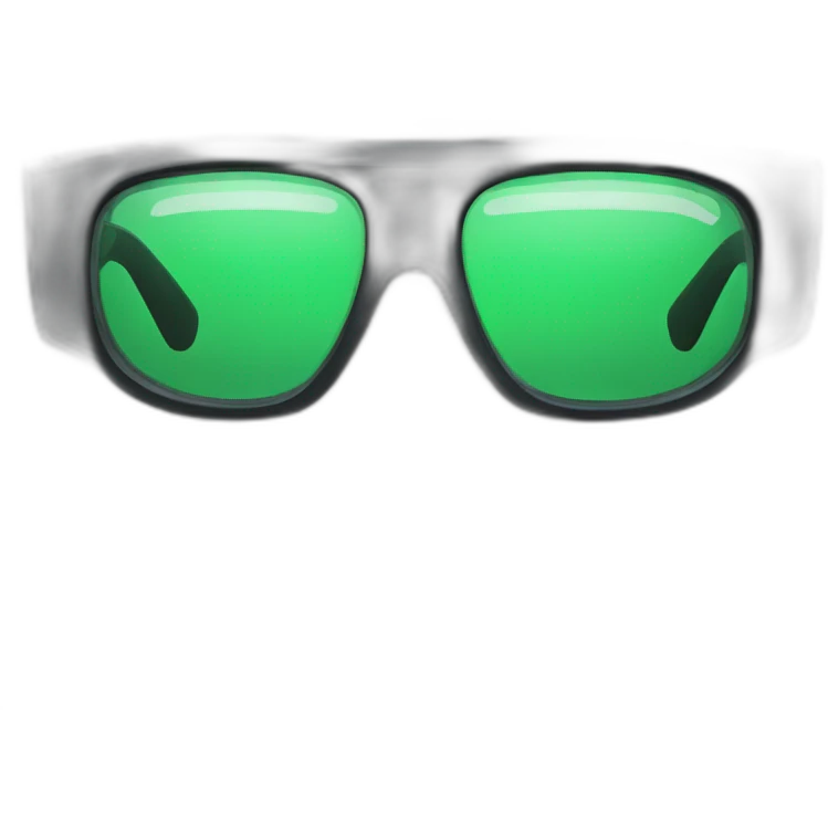 Neo glasses from the matrix. Black glasses only. emoji
