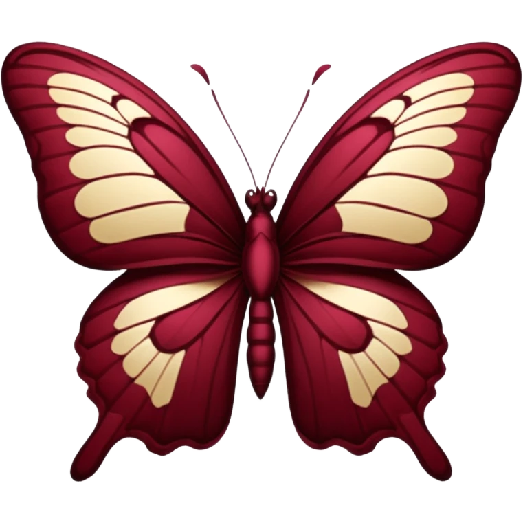 Maroon butterfly emoji
