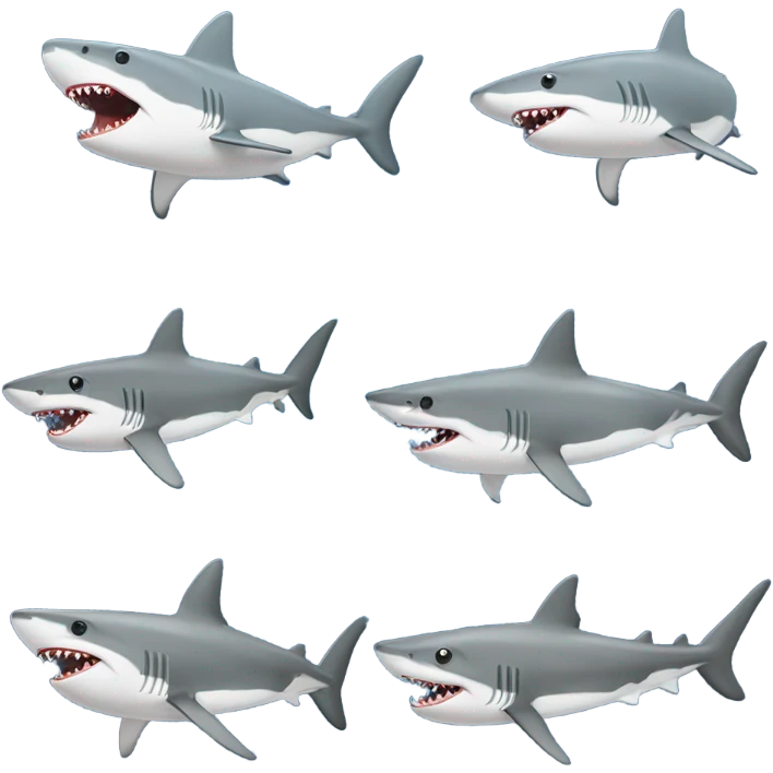 SHARK emotions emoji