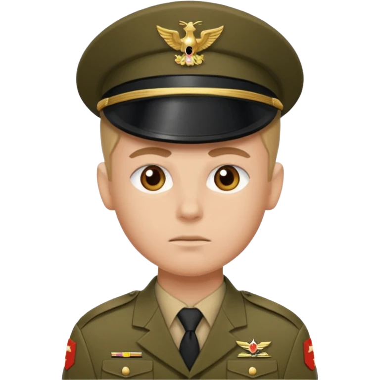 Quiero un 👮🏻‍♂️ pero uniformado de soldado emoji