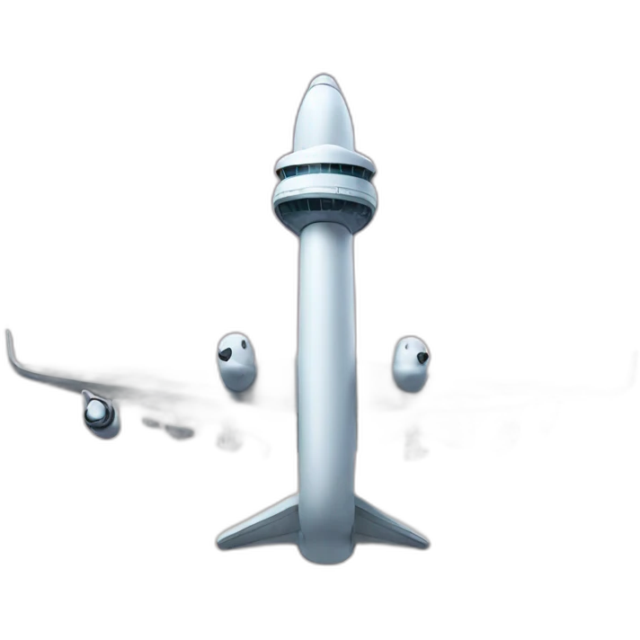 plane with 2 towers emoji