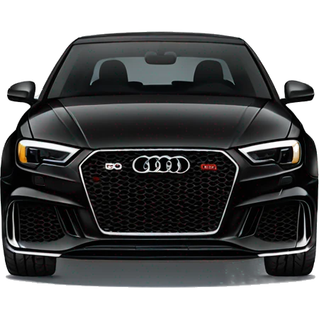 black audi RS3 emoji