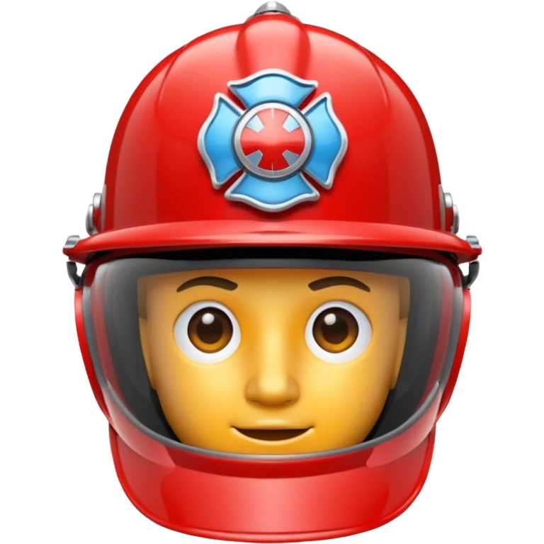 Crée moi un casque de pompier  emoji