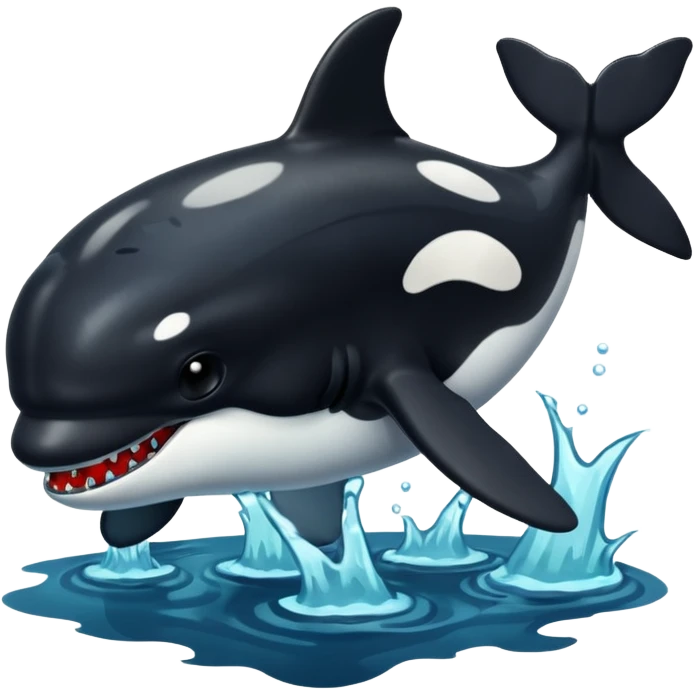 orca as a zombie emoji