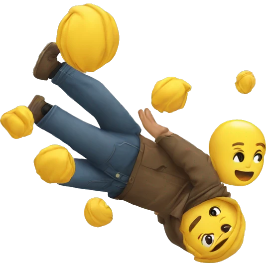 Falling  emoji