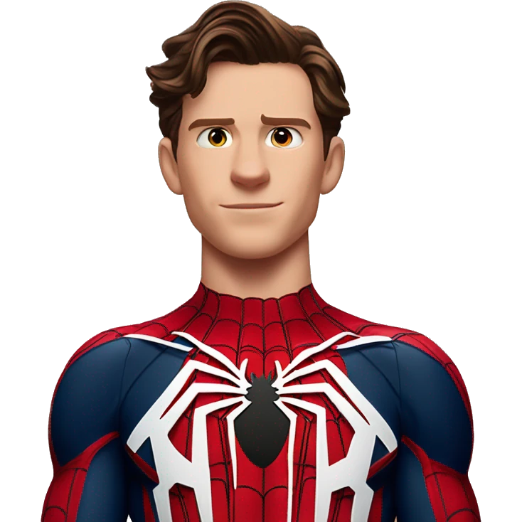 tom holland as spiderman Homsvel text emoji