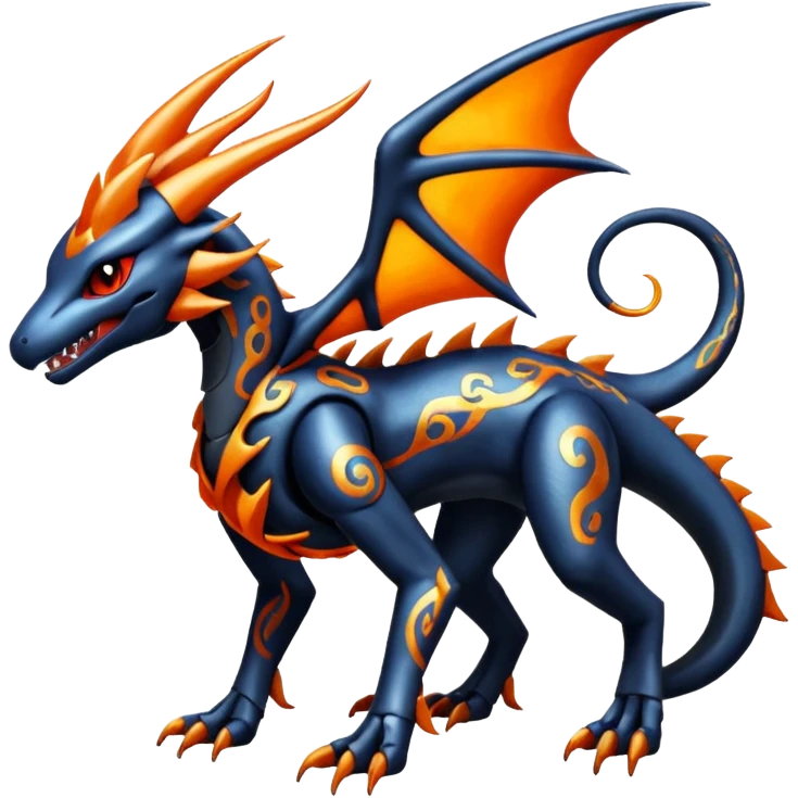 Houndoom-Salandit-Dialga-Genesect-Pokémon-Fakémon-hybrid-creature emoji