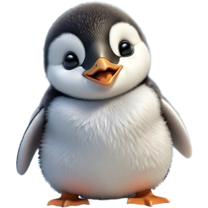 Cinematic Cute Yawning Baby Penguin Portrait Emoji, Head tilted slightly with a dramatic, wide-open yawn, showcasing soft, cuddly feathers and sleepy, half-closed eyes brimming with drowsy contentment, Simplified yet irresistibly adorable features, highly detailed, glowing with a soft, cozy polar glow, high shine, relaxed yet expressive, stylized with a dash of whimsical charm, soft glowing outline, capturing the essence of a drowsy yet affectionate arctic cherub that appears ready to stretch out for a nap! emoji