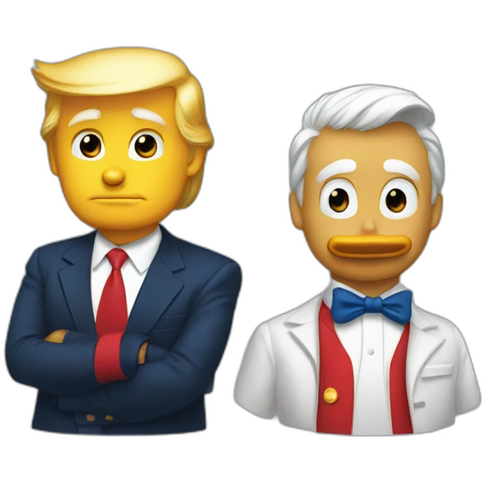 Donald duck and donald trump emoji