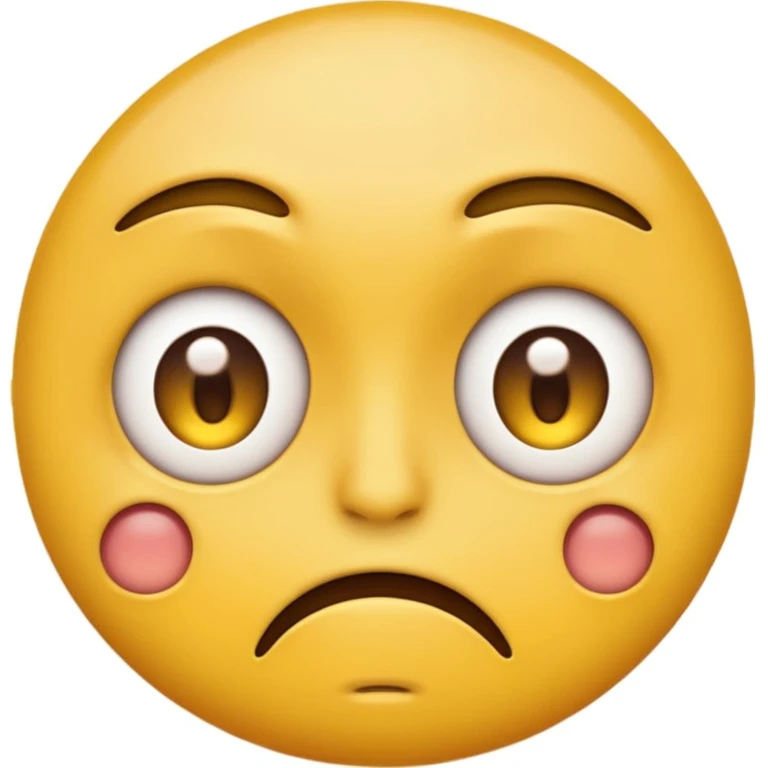 yellow emoji face but disgusted and eyes open emoji