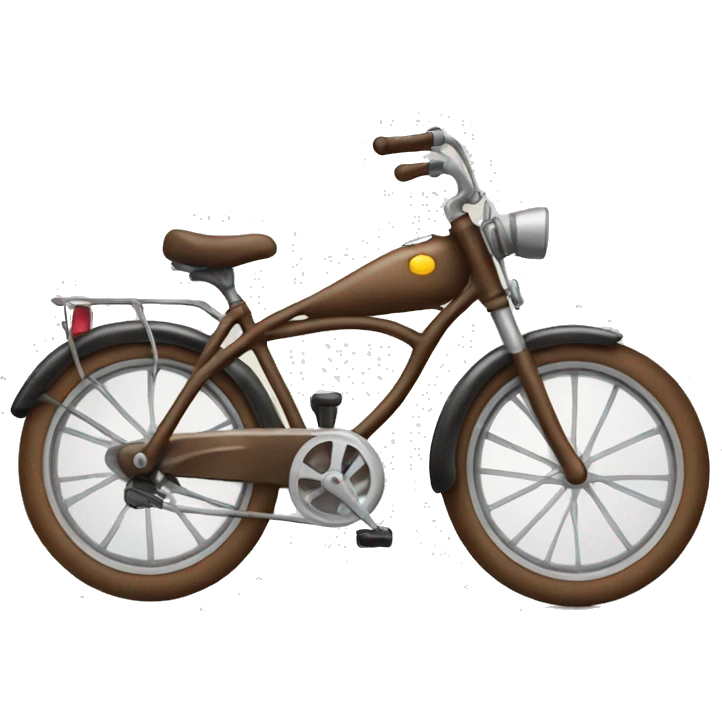 Brown bike emoji
