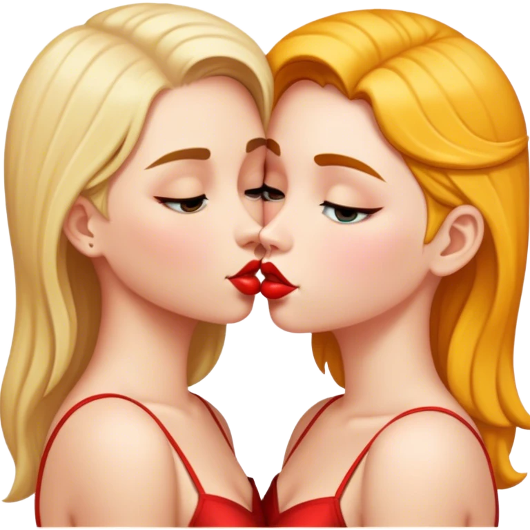 2 girls kissing emoji