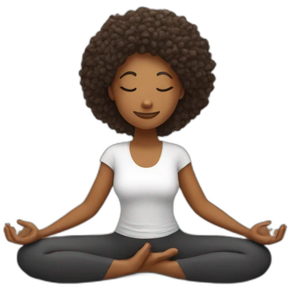 Une personne qui fait du yoga emoji