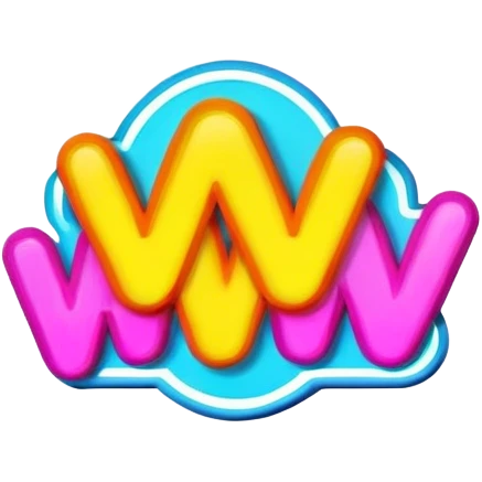 neon sign "wow" emoji