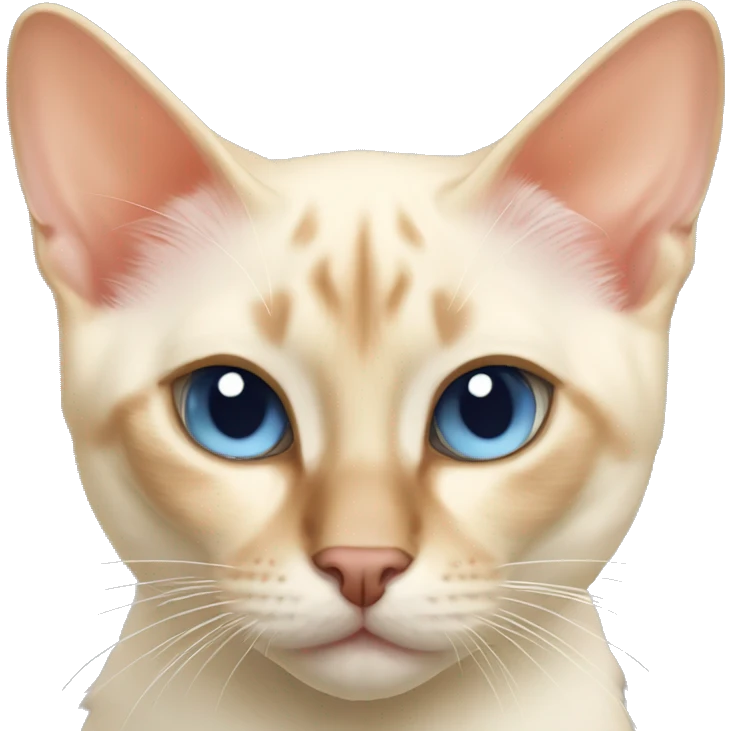 Flame point Siamese emoji
