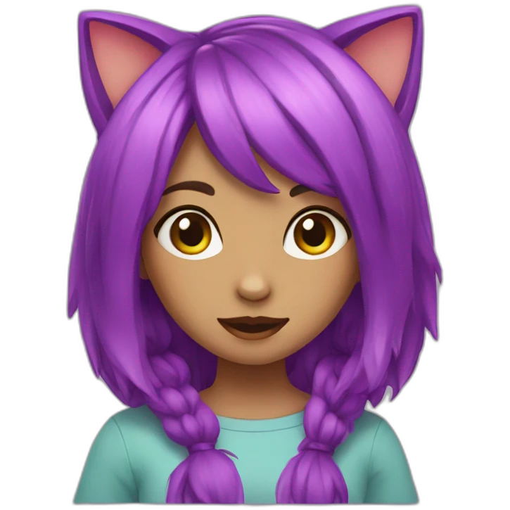 Cat girl emoji