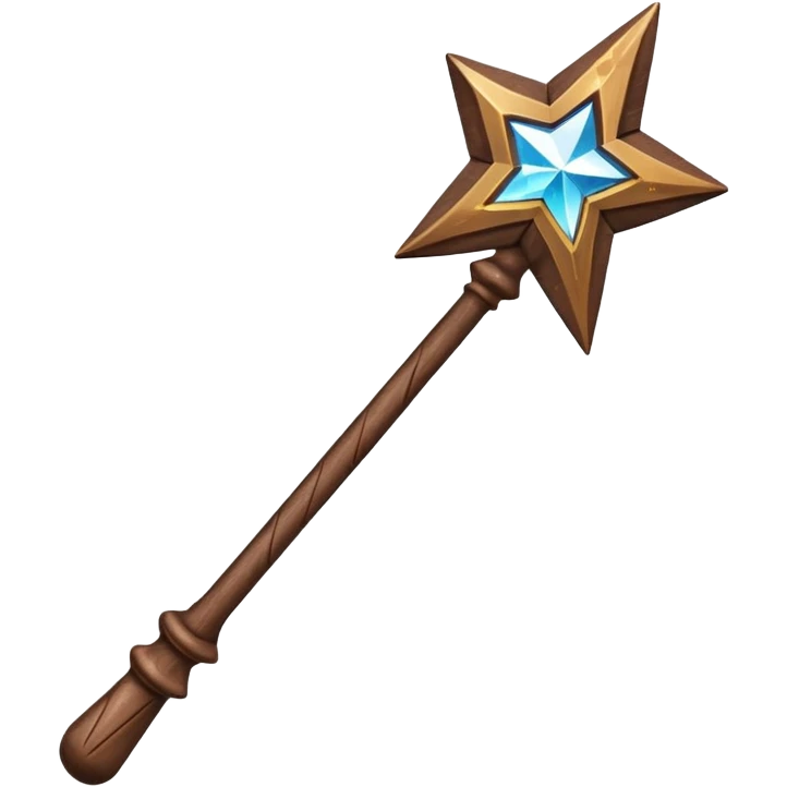 Magic wand from Harry Potter with sparkles around emoji