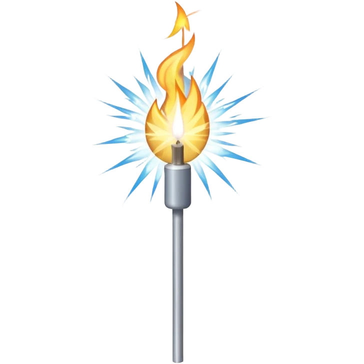 white sparkler on a stick emoji