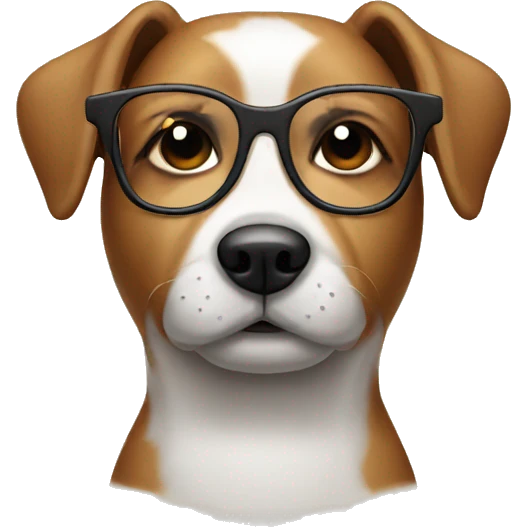 Dog with a Glasses emoji