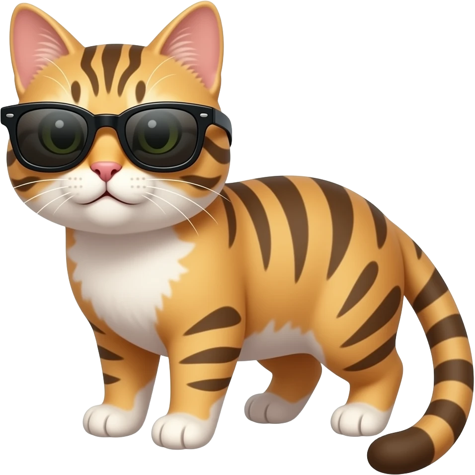 Cat wearing sunglasses emoji