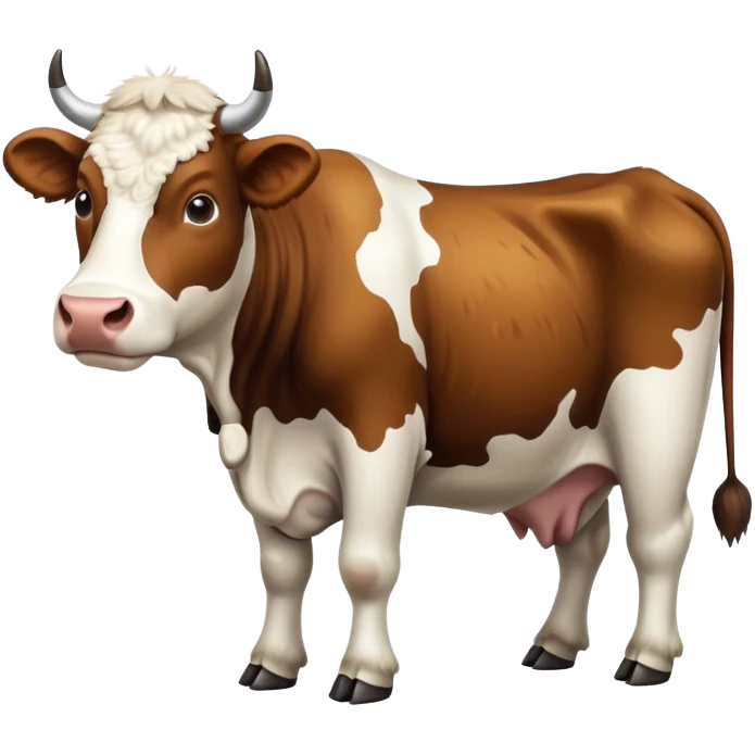 Hairy cow emoji
