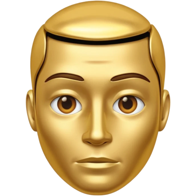 metal skin colored man emoji