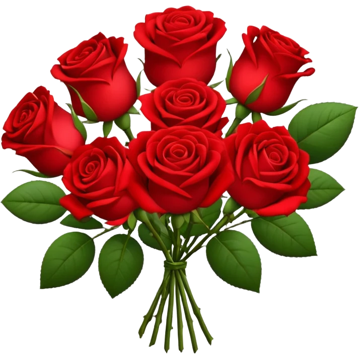 一束玫瑰花 emoji