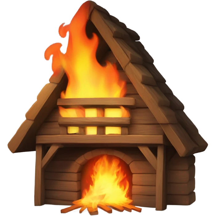 fire in the attic wood emoji