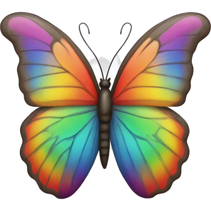 Butterfly rainbow  emoji