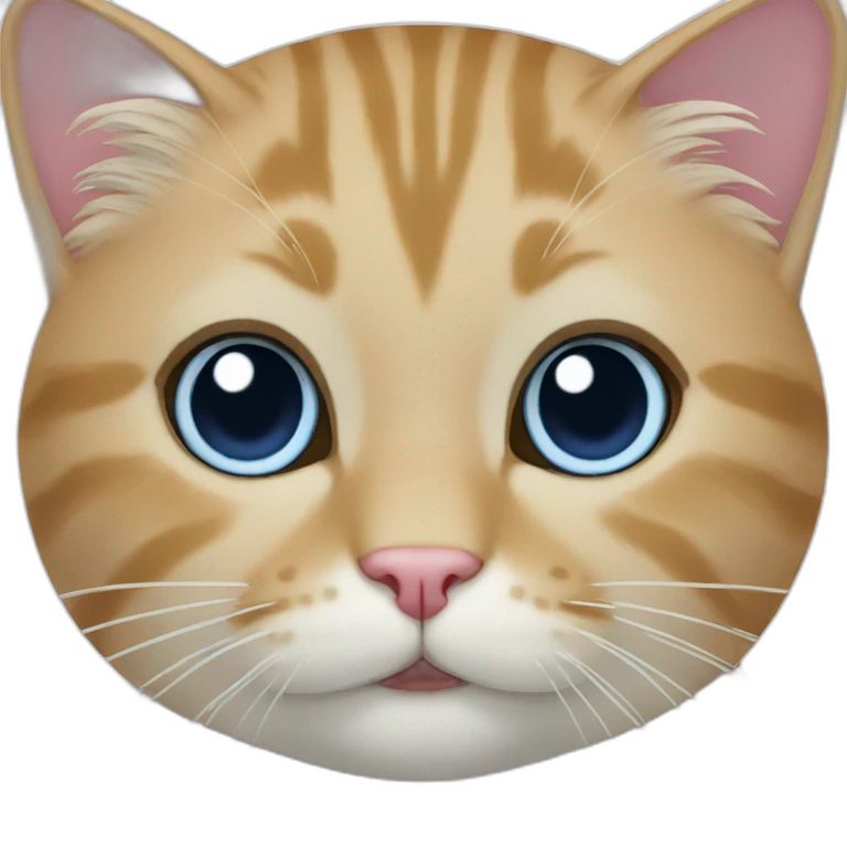 cat blue emoji