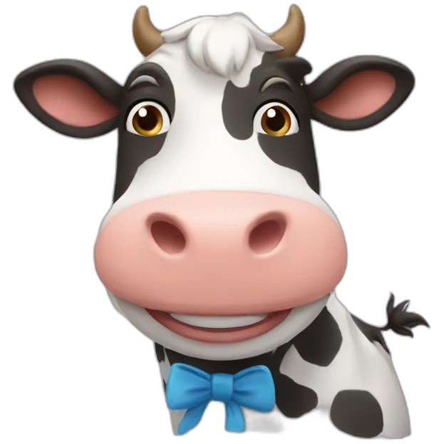 happy cow teacher emoji