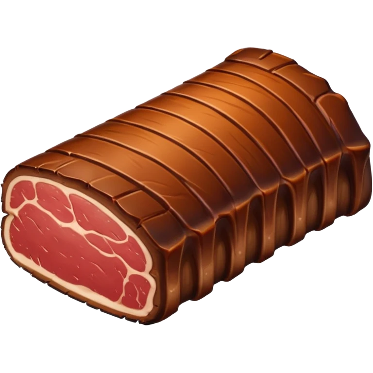 a single smoked beef rib smaller emoji