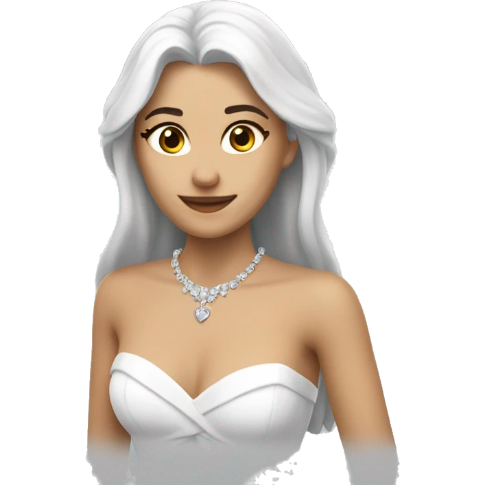Corazon blanco para novios emoji