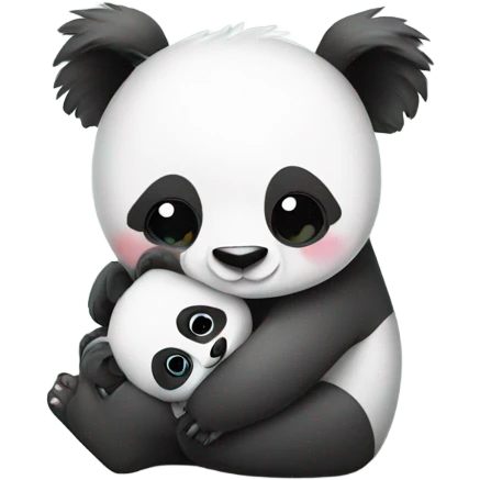 Panda and Koala hugging emoji