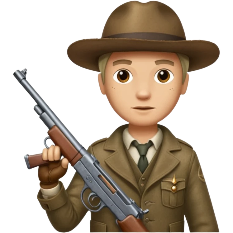 Dutch van der linde holding Tommy gun emoji