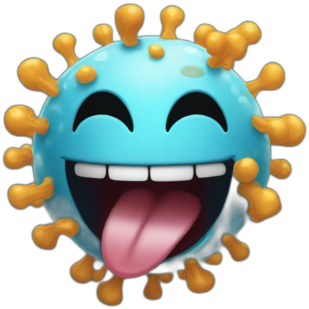 Coronavirus laughing emoji