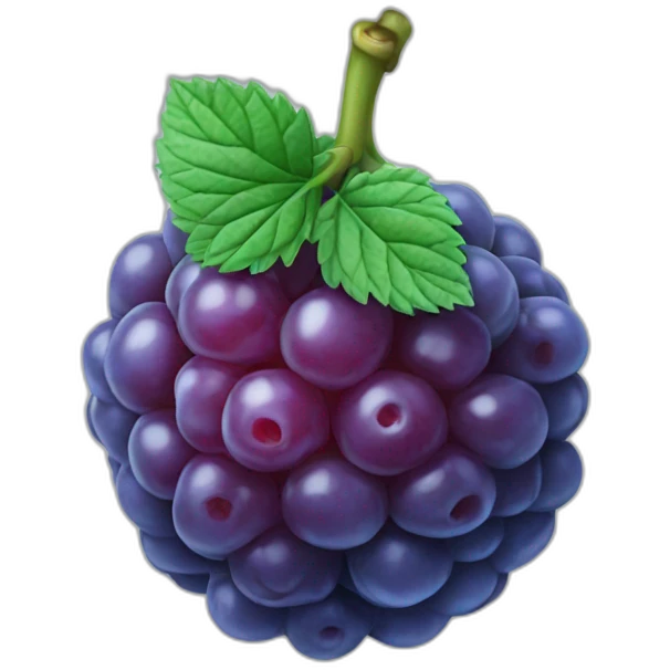 blue raspberry fruit emoji
