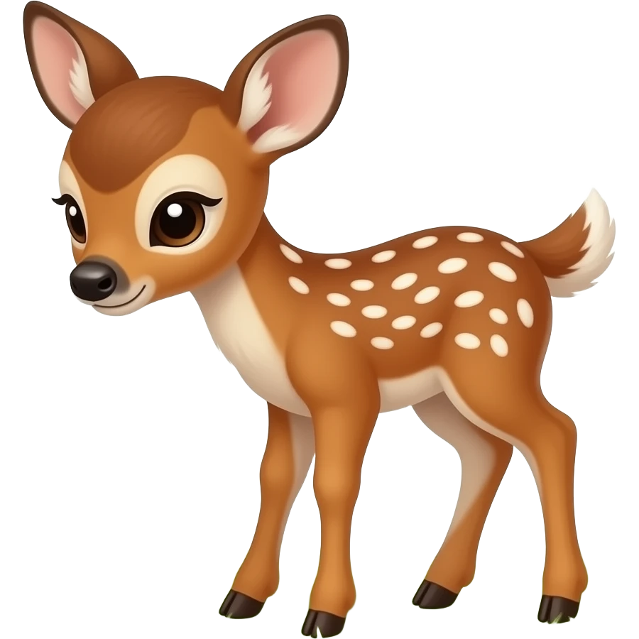 cute deer that sees money emoji