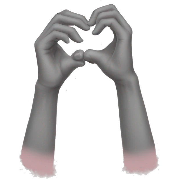 Two hand heart emoji