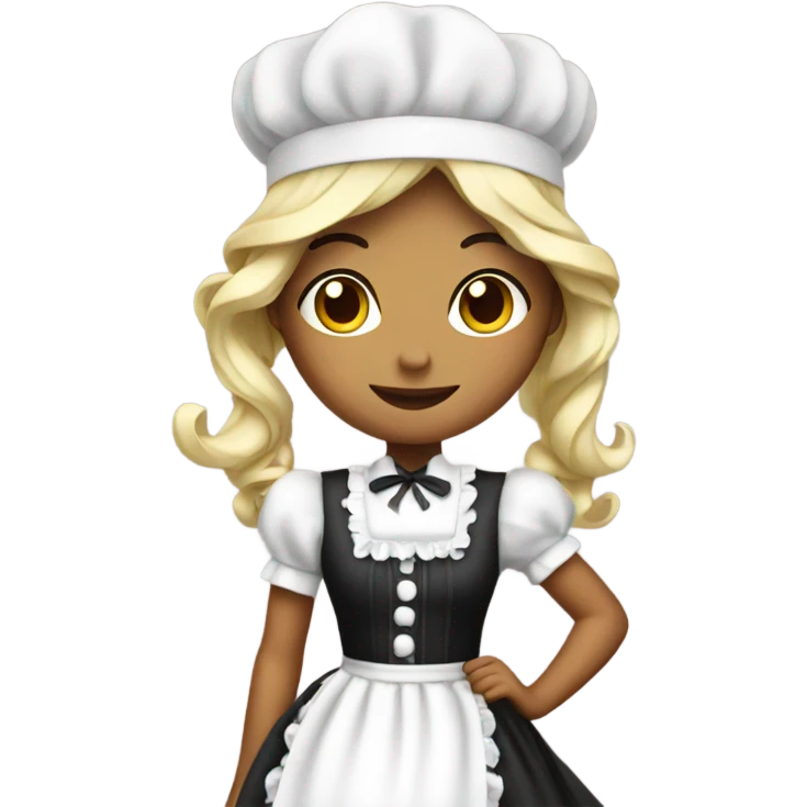 Fancy maid emoji